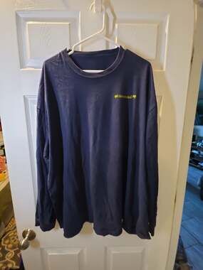 Margaritaville No Working During Drinking Hours Long Sleeve T-Shirt Blue 3XL